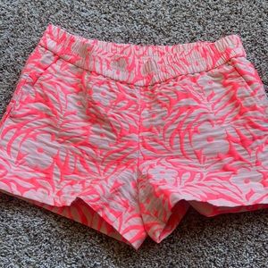 J Crew slip on shorts pink and neon pink size small size 4